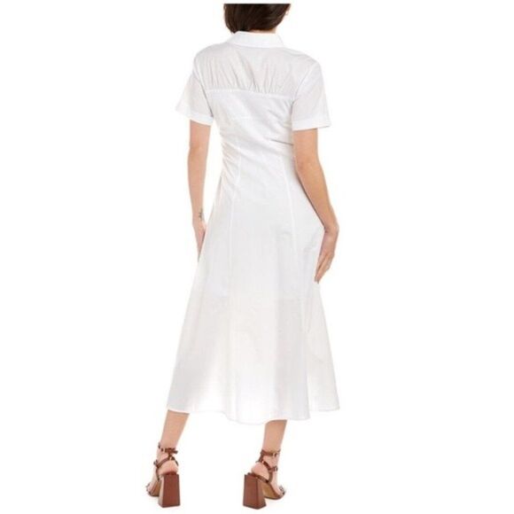 NICHOLAS Shirt Dress in White, NWT, Size 8 Medium - Picture 2 of 8